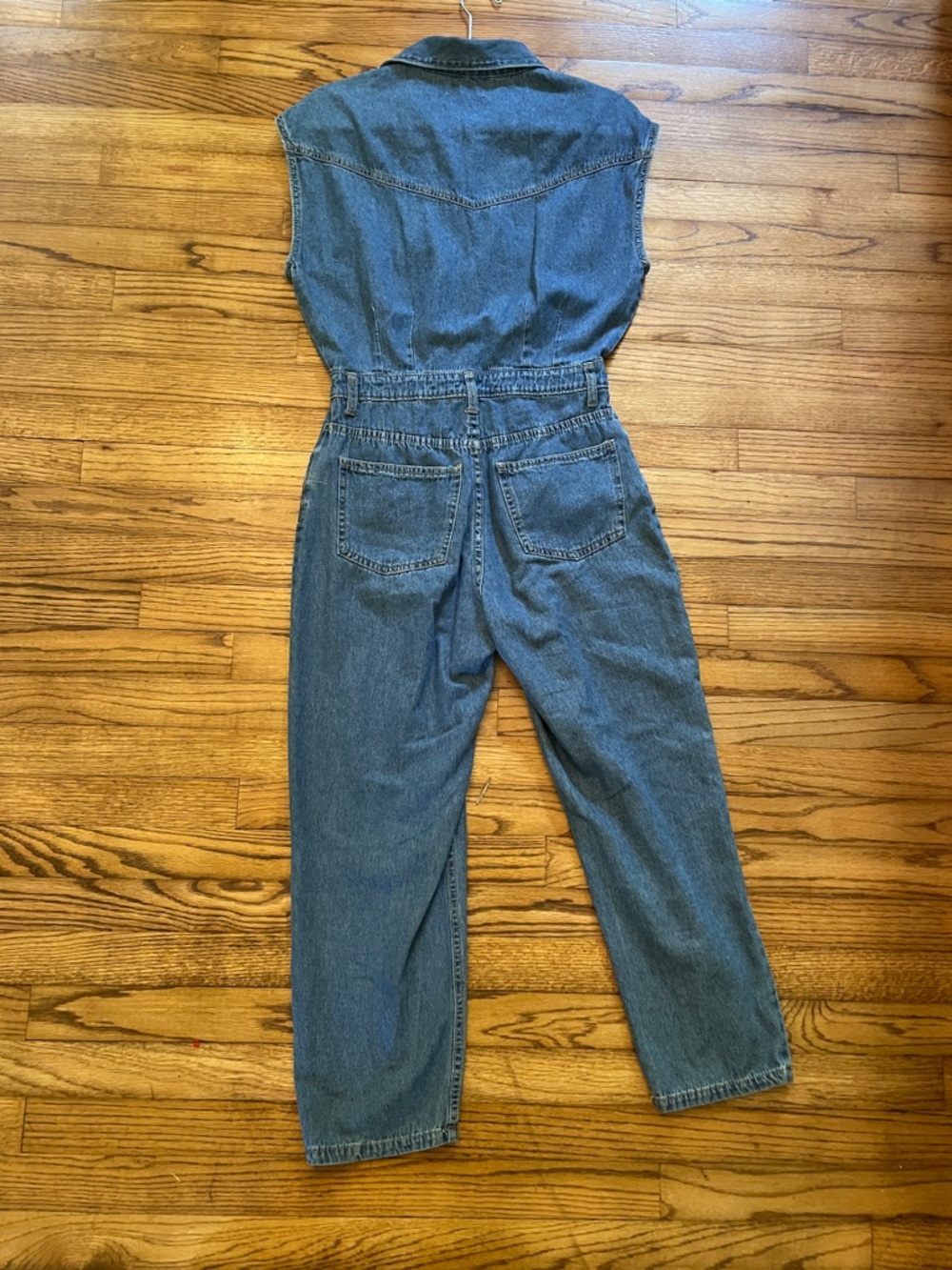 Madewell Denim Sleeveless Jumpsuit - Blue - Picture 4 of 11